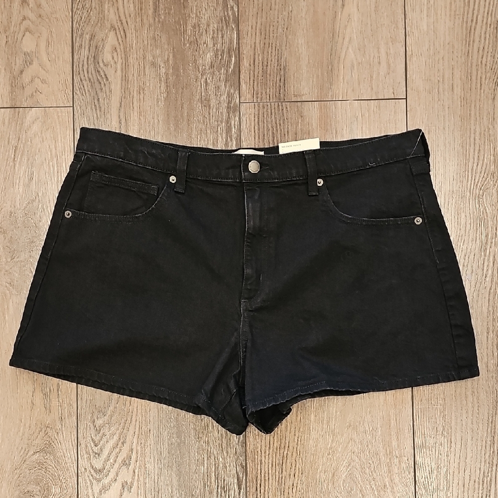 Universal Thread Black Denim High-Rise ShortsBlack, Fade, Summer, Ocean, Office,